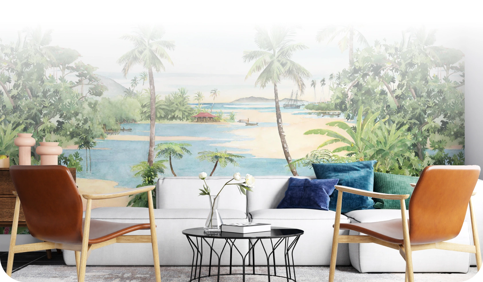 Beach Wallpaper Themed look perfect in any interior